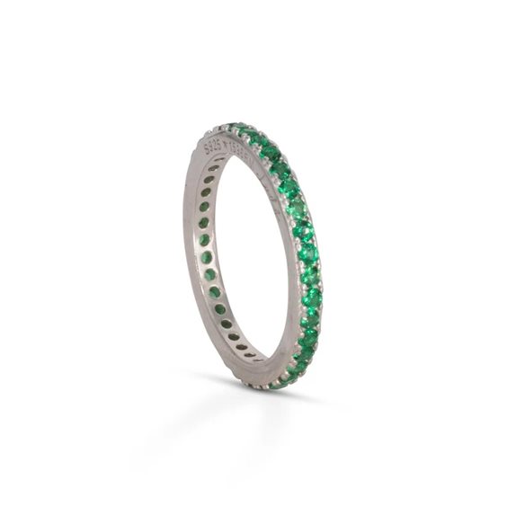 Anillo Dilvdò Mujer Eternity in Plata Zircone ANLVBV-12 - ANLVBV-12